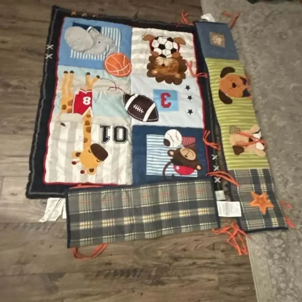 Lambs & Ivy Future All Star Sports Baby Boy Nursery Crib Bedding Quilt Blanket